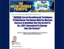 Tablet Screenshot of breakthroughprinciple.com